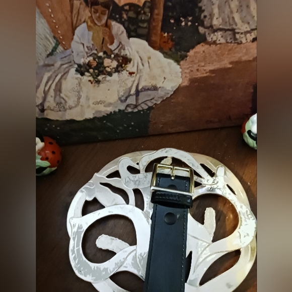 🚂Like New! Boston Patent Leather Belt🚘🚜🚛✈️Size 36,🇺🇸MADE in AMERICA 🛳⛴️ - Picture 2 of 7